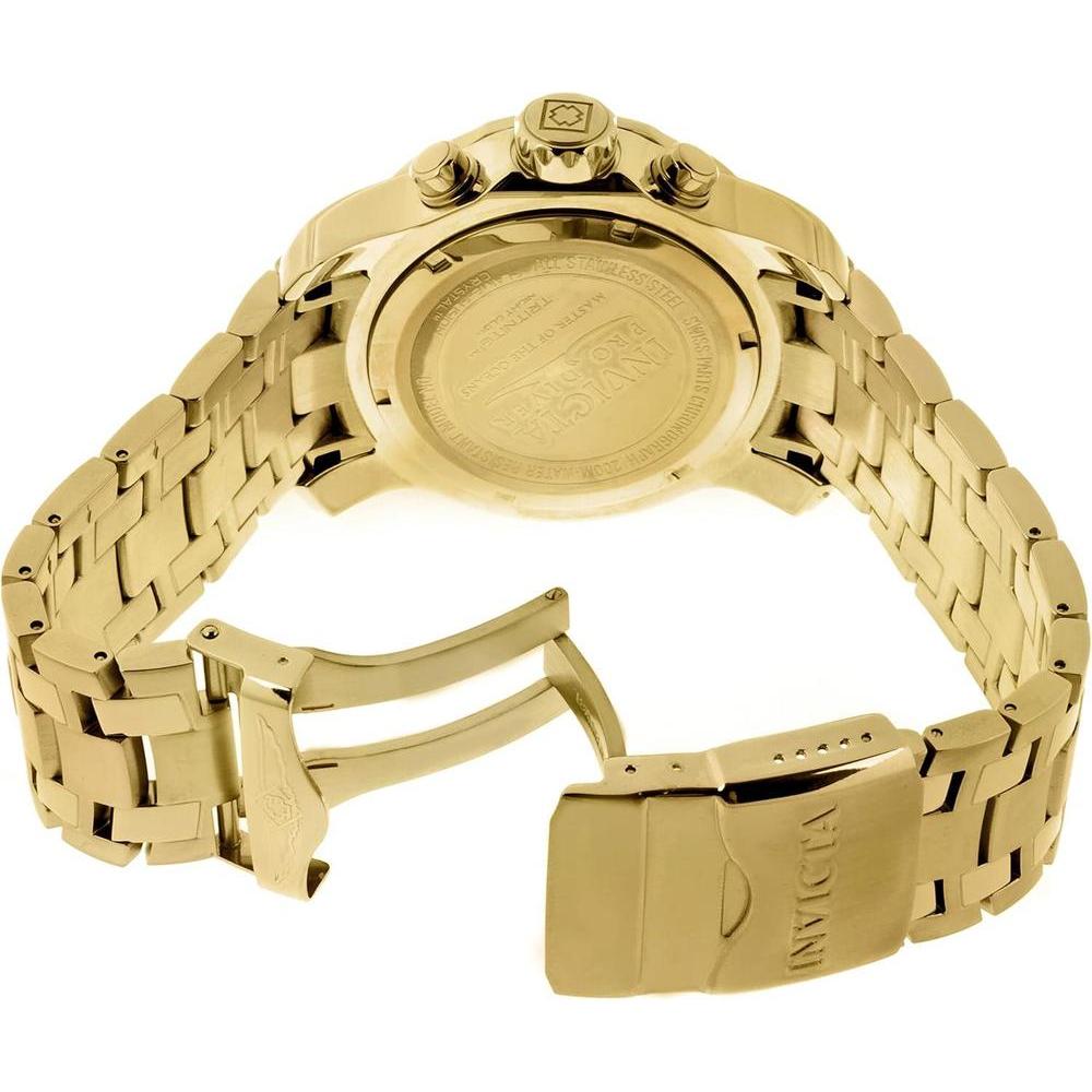 Invicta Pro Diver, reloj cronógrafo de cuarzo con correa de acero inoxidable plateado, diseño sofisticado para hombres