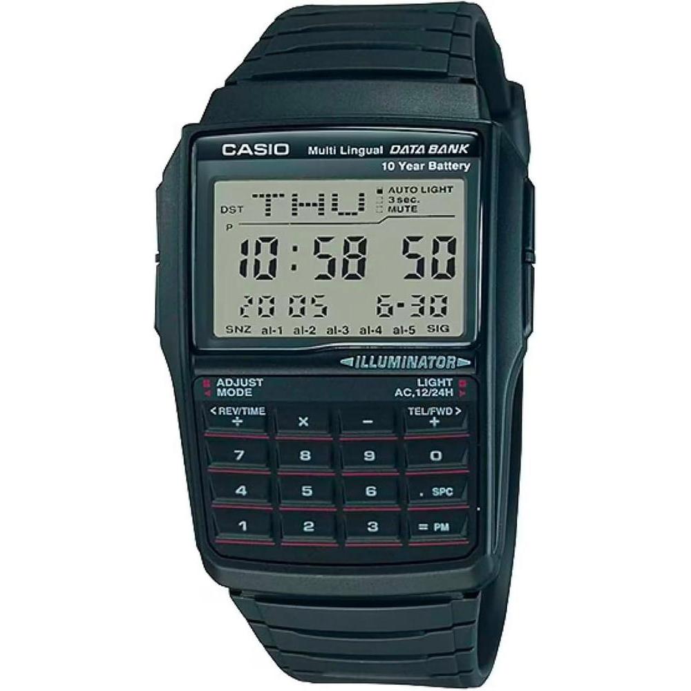 Casio Men's Vintage DBC32-1A Data Bank White Digital Watch