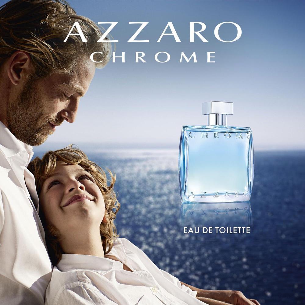 Azzaro Chrome Eau de Toilette Fresh Aquatic Mens Cologne