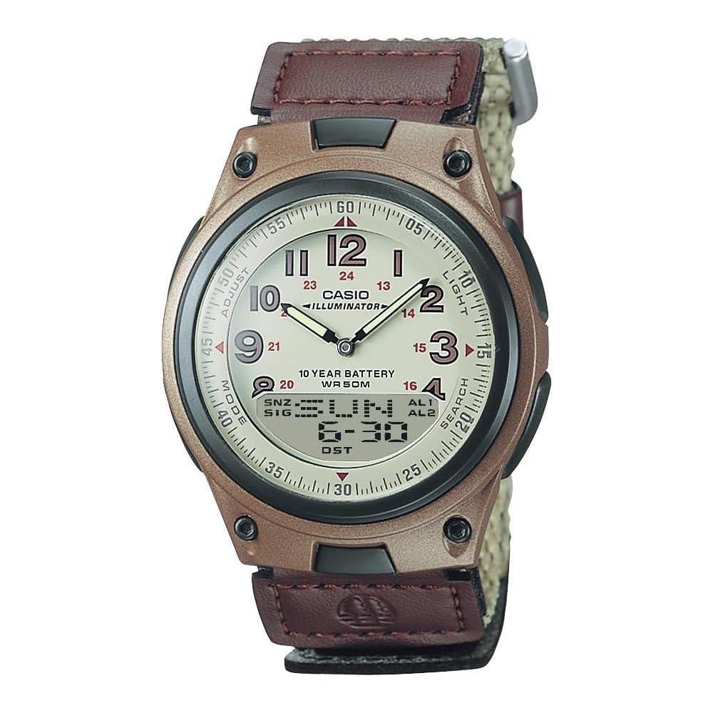 Casio AW80 Series | Men’s Analog-Digital Watch | 50M Water Resistance | Multi Alarms | 100 SEC Stopwatch | Countdown Timer | World Map for World Time | LED Light | LC Display | 10 Year Battery