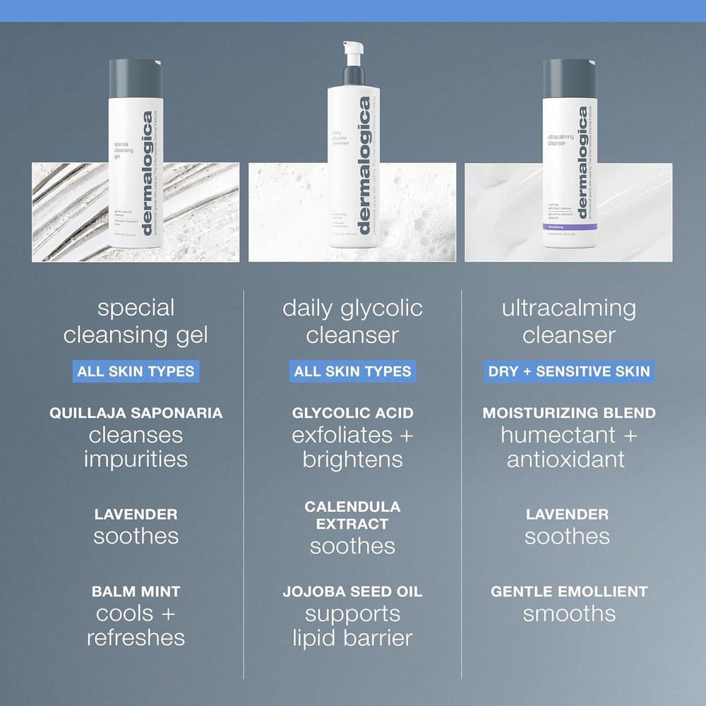 Gel Limpiador Facial Dermalogica Suave Y Espumoso 1,1 Libras