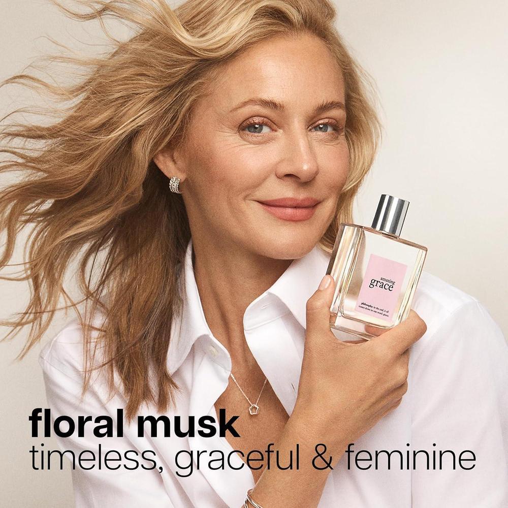 Fragancia philosophy amazing grace eau de toilette para mujer, increíblemente limpia y femenina