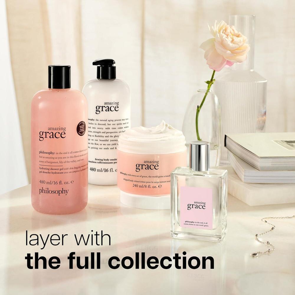 Fragancia philosophy amazing grace eau de toilette para mujer, increíblemente limpia y femenina