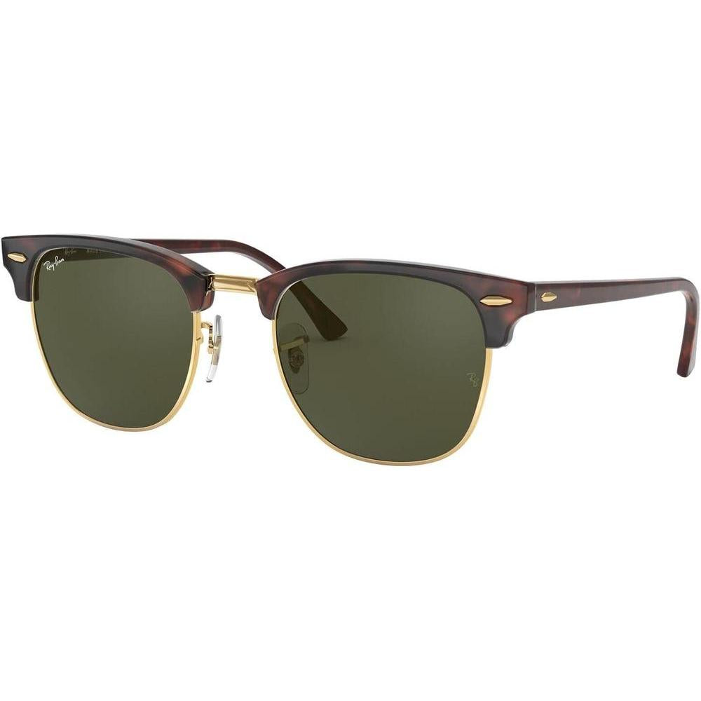 Ray-Ban Clubmaster Lentes de Sol Cuadrados con Protección UV y Montura Duradera de Acetato, Diferentes Colores y Tamaños