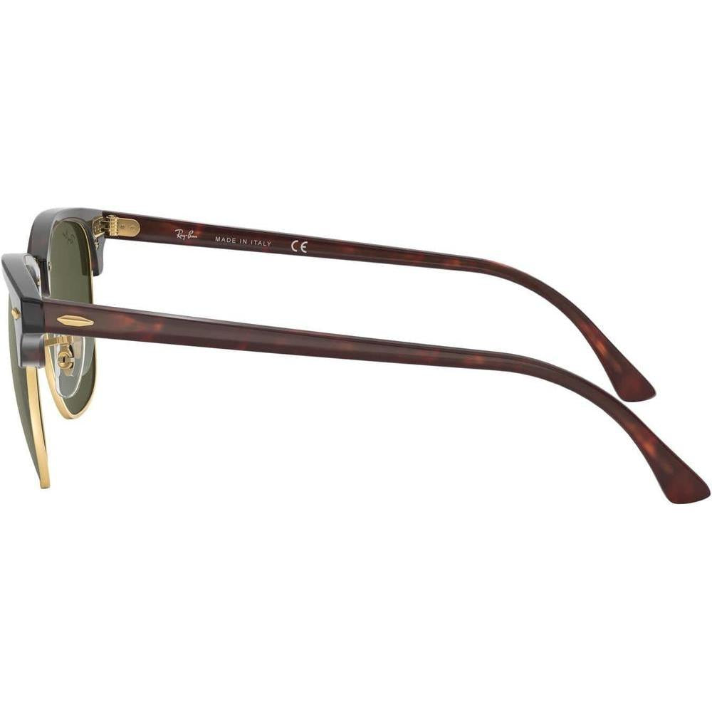 Ray-Ban Clubmaster Lentes de Sol Cuadrados con Protección UV y Montura Duradera de Acetato, Diferentes Colores y Tamaños