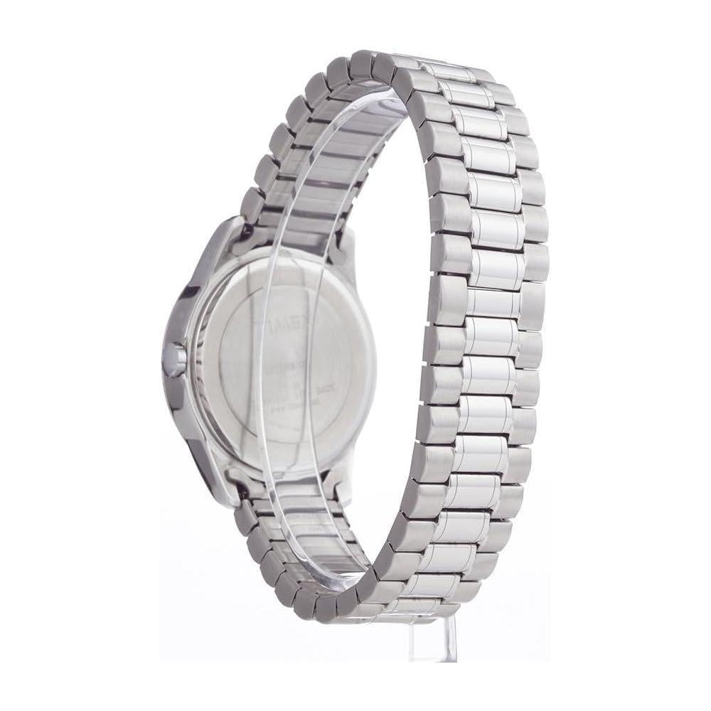 Reloj de pulsera Timex para hombre con caja de acero inoxidable y funciones de calendario y resistencia al agua