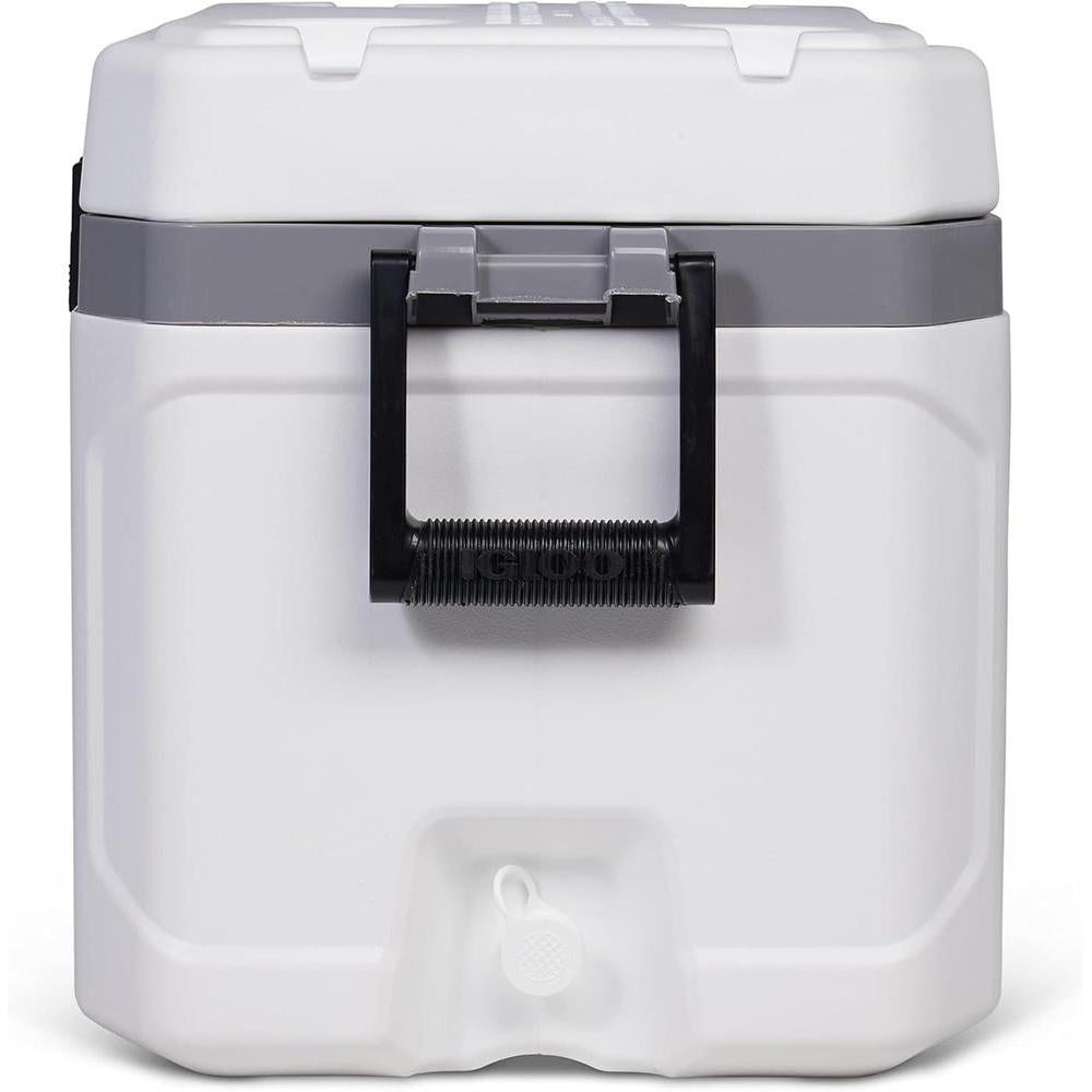 Hielera portátil y aislada para pesca, camping y navegación. Ideal para condiciones difíciles y exteriores