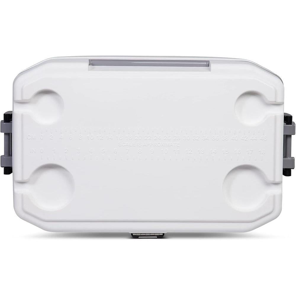 Hielera portátil y aislada para pesca, camping y navegación. Ideal para condiciones difíciles y exteriores