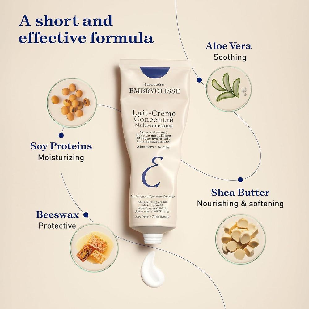 Embryolisse Lait-Crème Concentré: Hidratante diario y primer de maquillaje para todo tipo de piel con karité y aloe vera