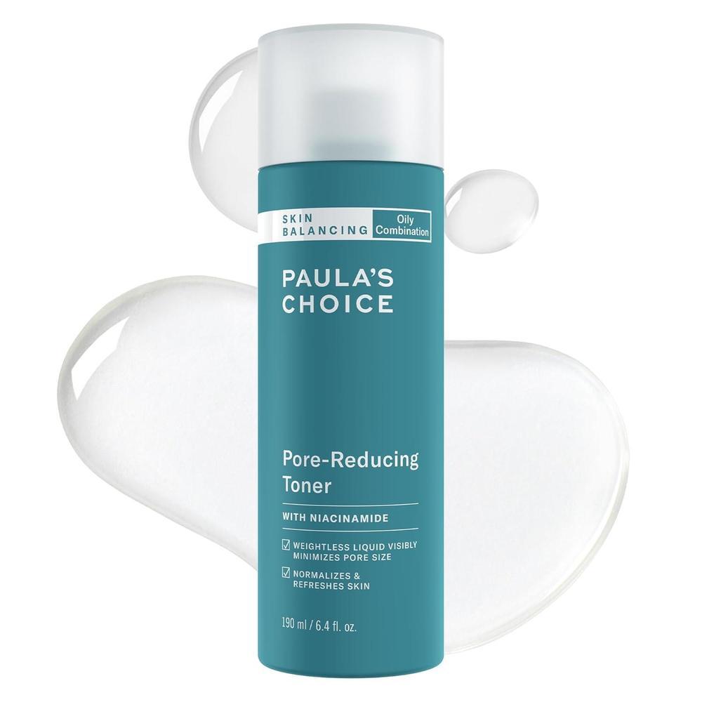 Paula's Choice TÓNICO FACIAL REDUCTOR DE POROS Y EQUILIBRADOR DE PIEL SKIN BALANCING con Niacinamida, para piel grasa y mixta, Minimiza los poros grandes, Controla el aceite y el brillo, Hidrata y
