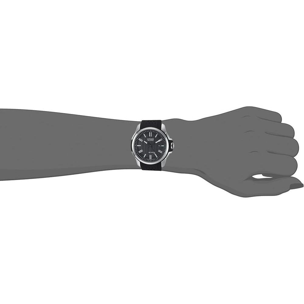 Citizen Eco-Drive Weekender reloj de pulsera para hombre con correa de poliuretano y caja de acero inoxidable