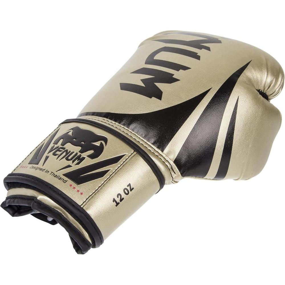 Venum Challenger 2.0 Guantes de Boxeo en color negro, ideales para entrenamiento, con ajuste seguro de velcro