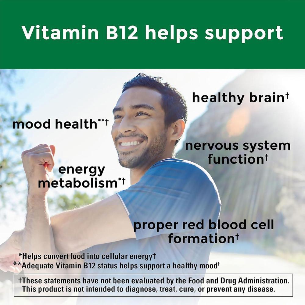 Nature Made Vitamina B12, suplemento dietético para el soporte del metabolismo energético, 150 cápsulas blandas