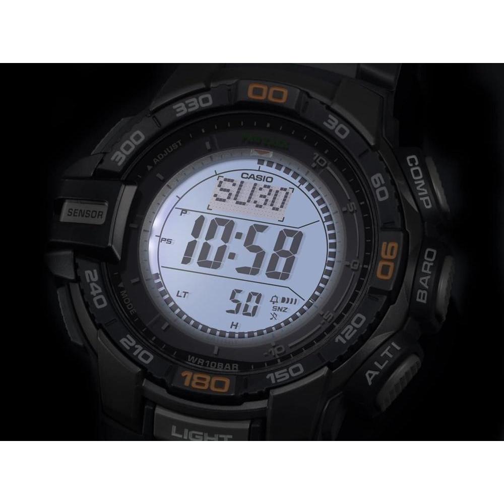 Casio Pro Trek PRG-270 reloj digital deportivo solar multifunción con sensor triple para hombre