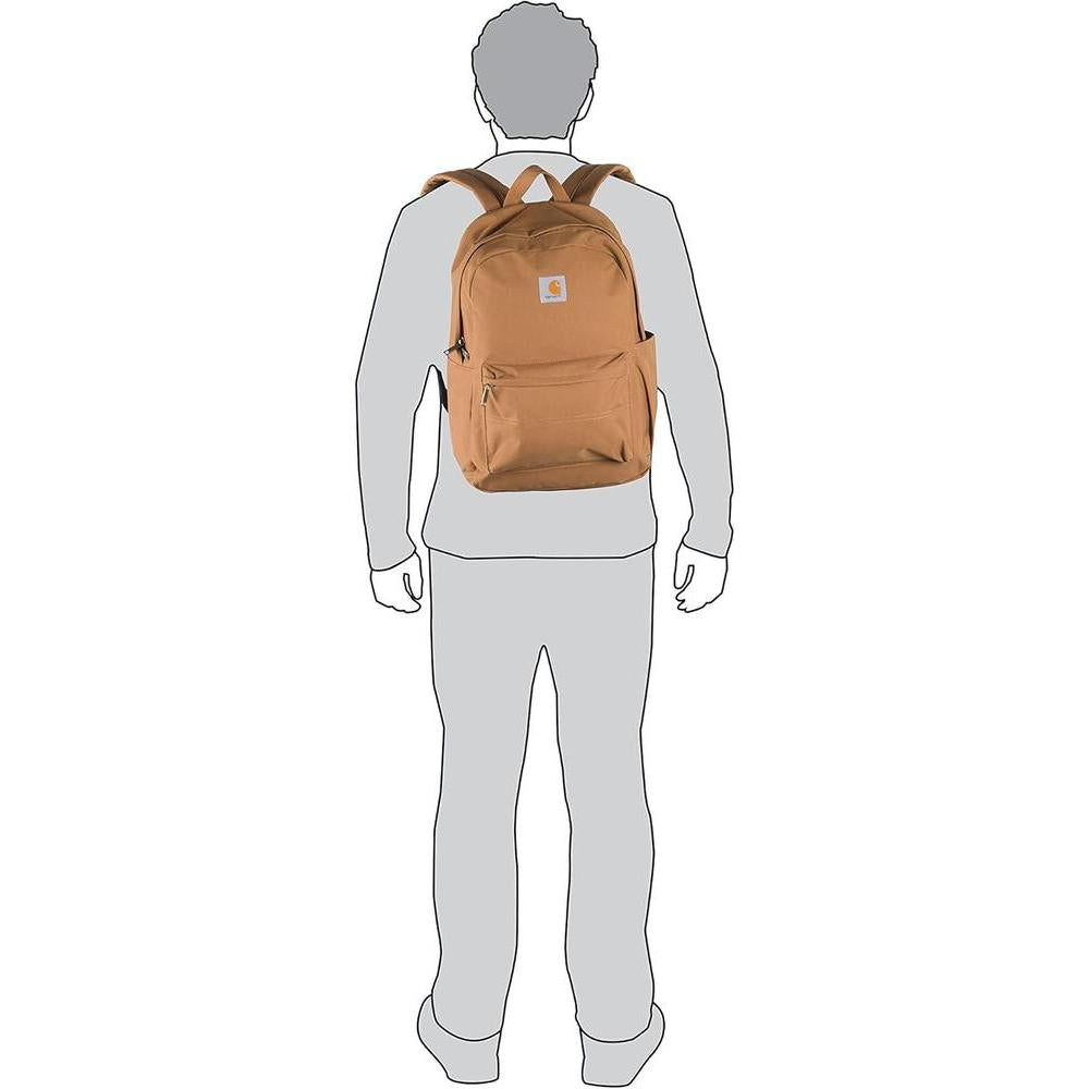 Carhartt Essentials - Mochila repelente al agua con funda para laptop, ideal para viajes y trabajo, Carhartt Brown
