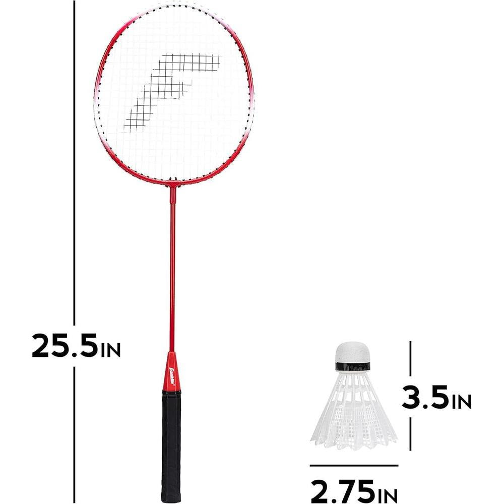 Franklin Sports - Juego de raqueta de bádminton y pajaritas, equipo ideal para niños y adultos, 2 jugadores