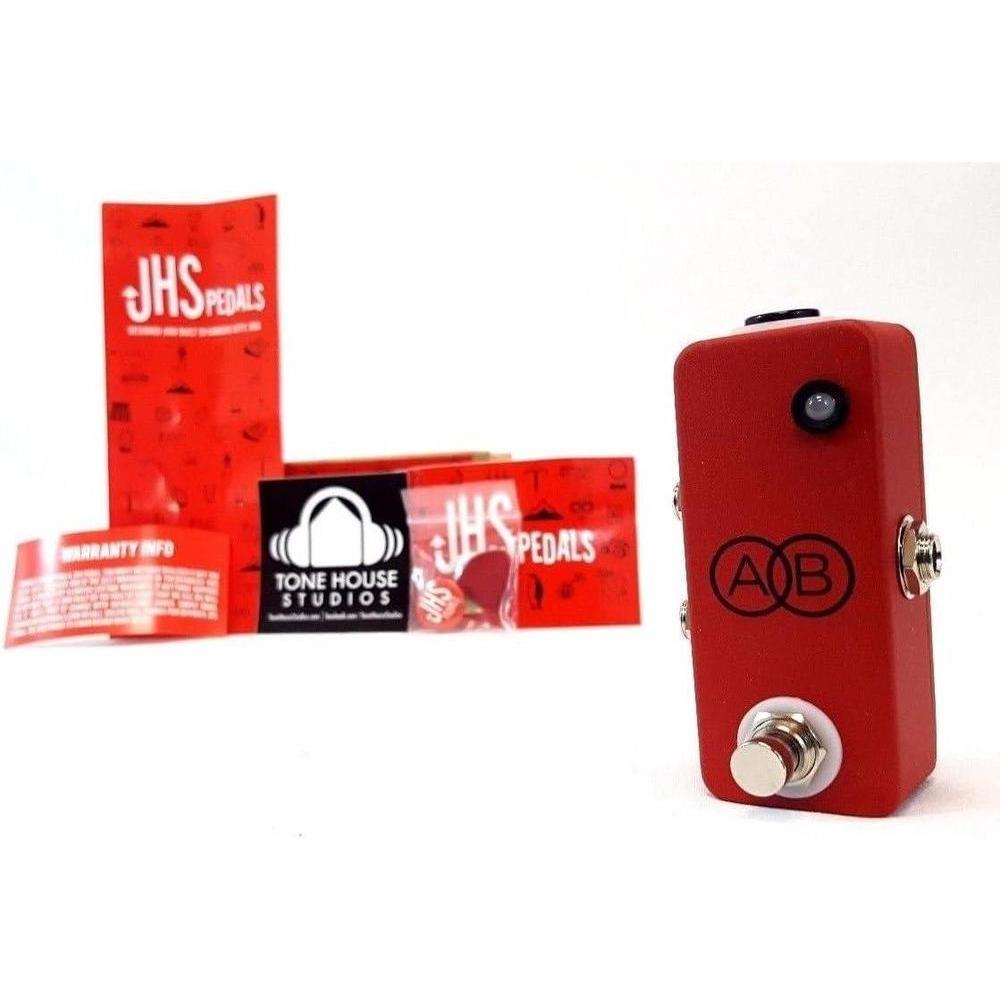 JHS Splitter para guitarra - Mini A/B, diseño compacto con voltaje de 9V y 100mA ideal para pedaleras ajustadas.
