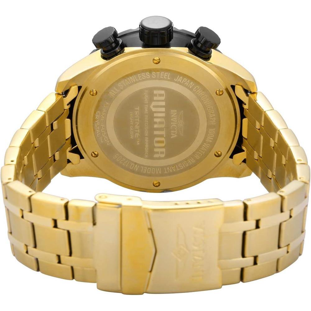 Invicta reloj japonés de cuarzo para hombre, diseño aviador, pantalla analógica, correas de acero inoxidable
