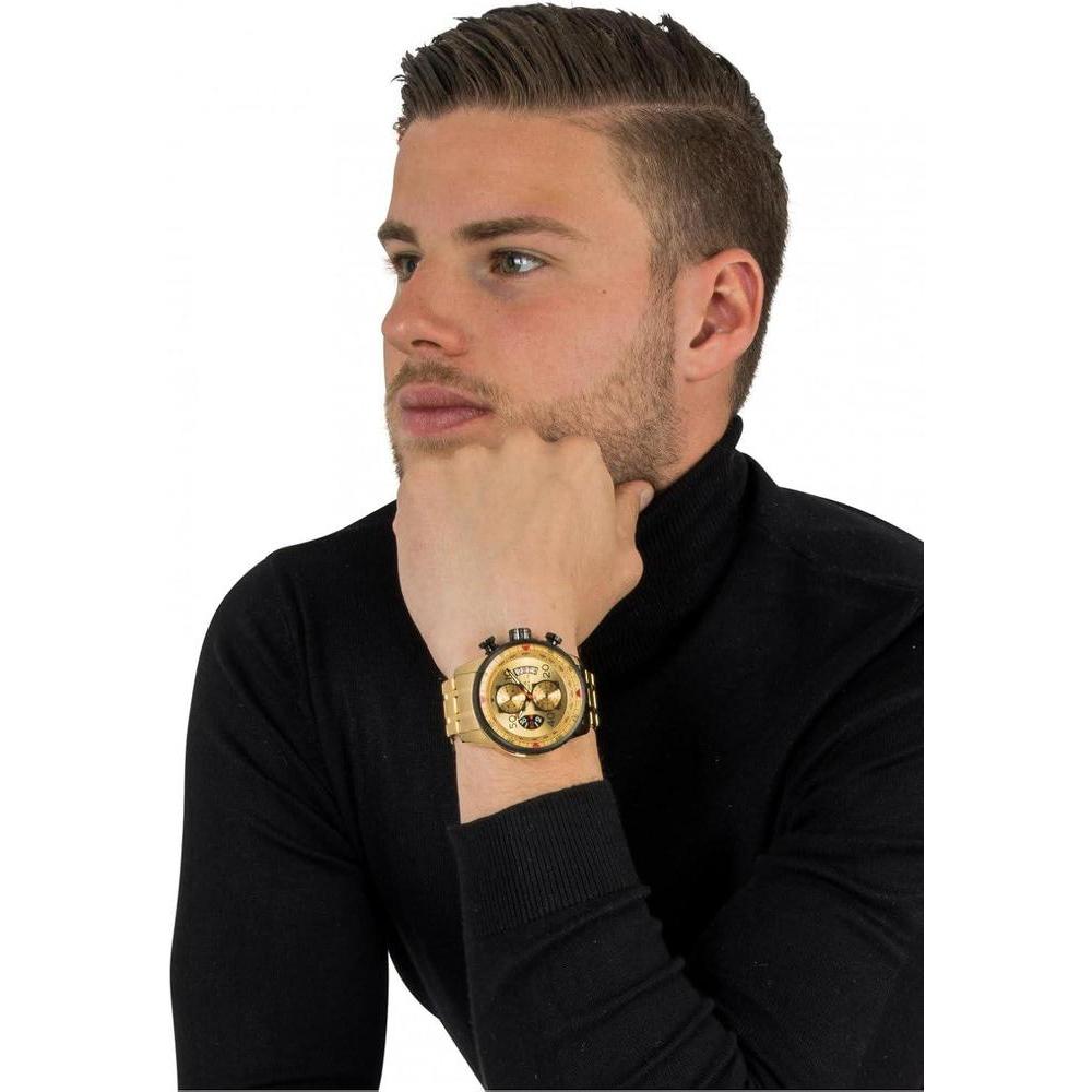 Invicta reloj japonés de cuarzo para hombre, diseño aviador, pantalla analógica, correas de acero inoxidable