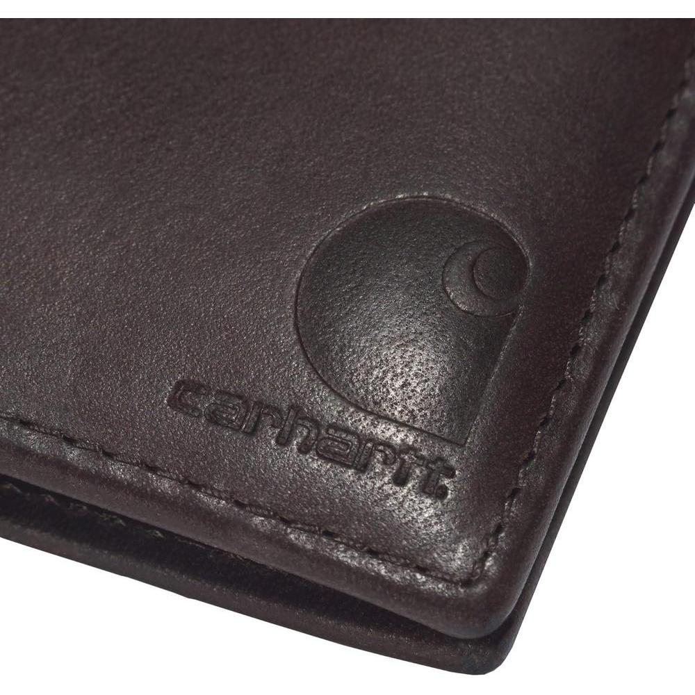 Carhartt Carteras duraderas de cuero marrón aceitado para hombre, varios estilos disponibles