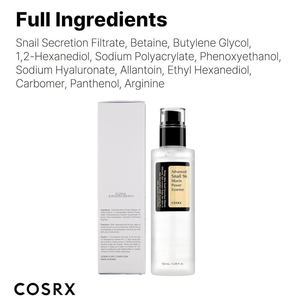 Cosrx Serum Snail Mucin 96% Filtrado De Caracol 100ml