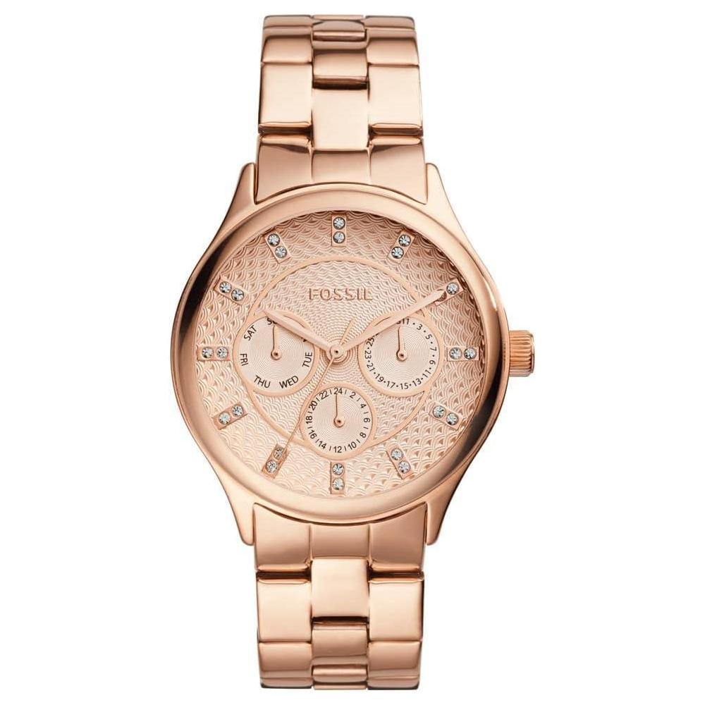 Fossil Modern Sophisticate Multifunction Rose Gold-Tone Stainless Steel Watch