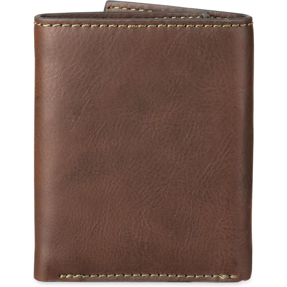 Billetera triple hombre Levi's, elegante y delgada con ventana de identificación y tarjetero de crédito