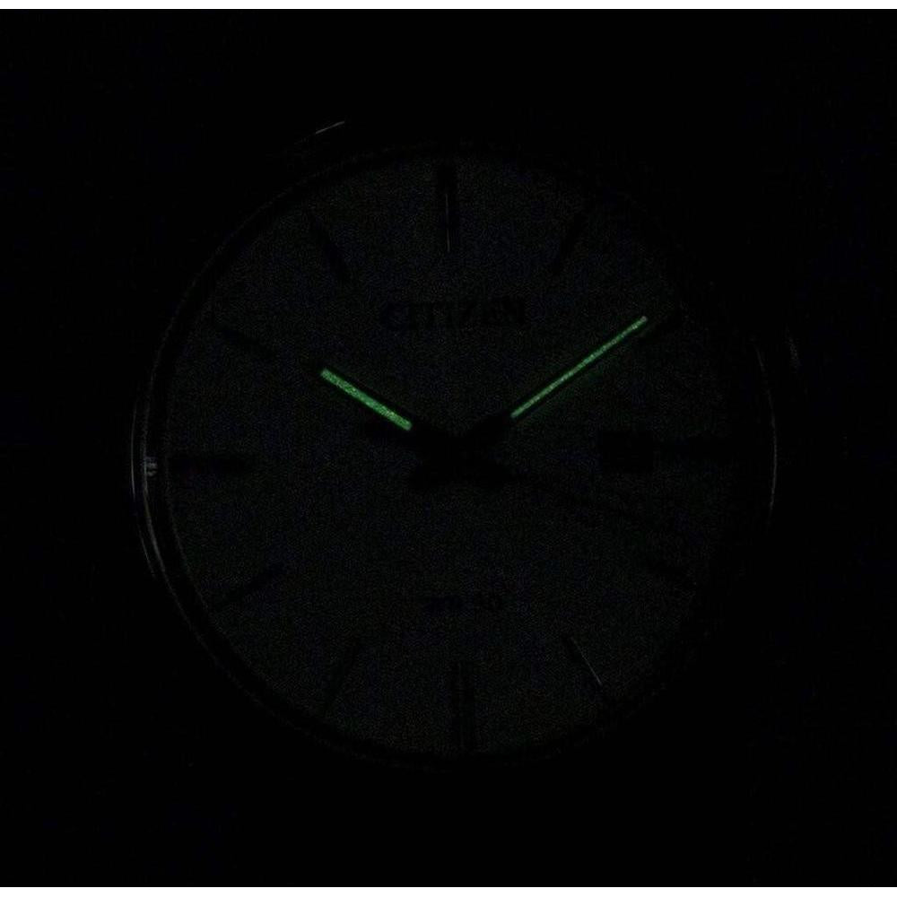 Citizen reloj de hombre, diseño casual, movimiento de cuarzo en acero inoxidable y cuero, color negro, modelo BI5000-01A