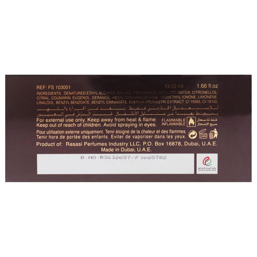 Rasasi Khaltat Al Khasa Ma Dhan Al Oudh Eau de Parfum en spray unisex, fragancia ámbar especial de larga duración