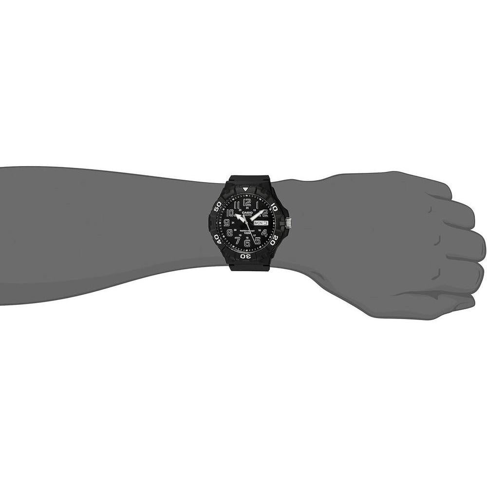 Reloj Analógico Casio para Hombre, Diseño Deportivo, Resistente al Agua con Visualización de Fecha y Bisel Giratorio