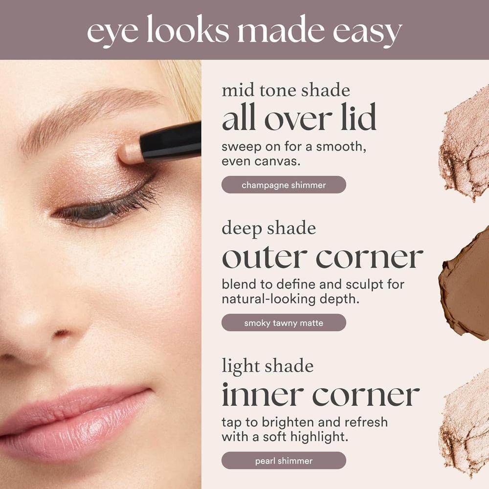 Sombras De Ojos Julep 101 Crème To Powder - Resistentes Al Agua - Champagne Shimmer
