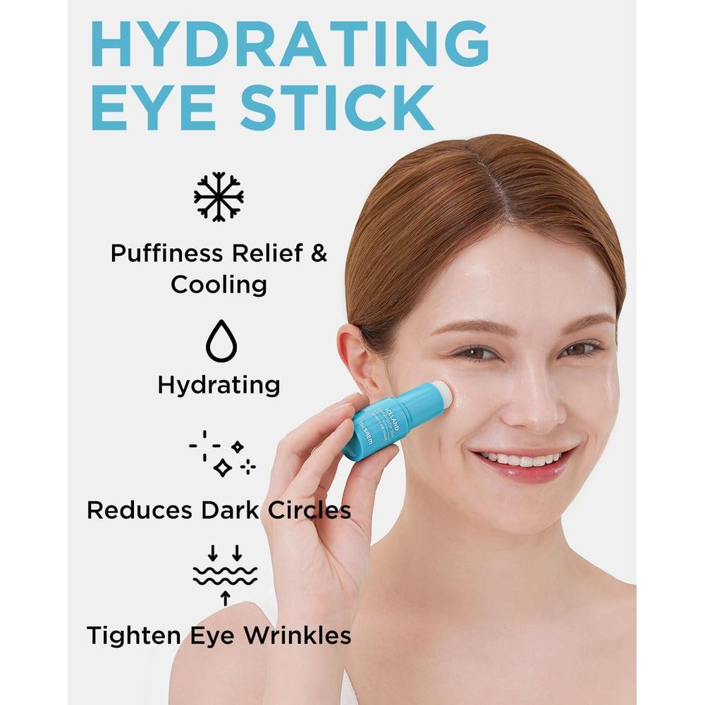 The SAEM Iceland Hydrating Eye Stick - Bálsamo Refrescante para Ojeras e Hinchazón con Ingredientes Marinos