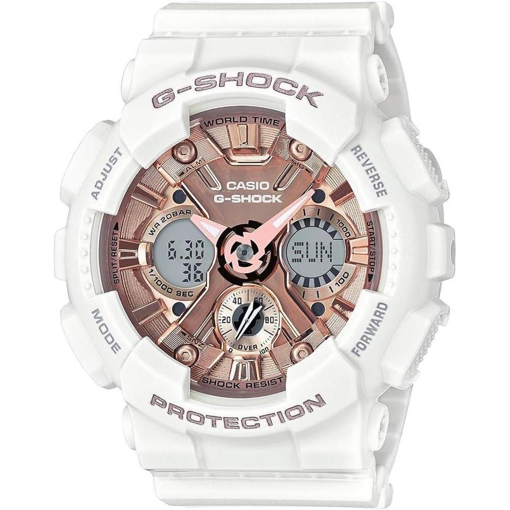 Casio Women's GMS-S120MF-7A2CR G Shock Analog-Digital Display Quartz White Watch