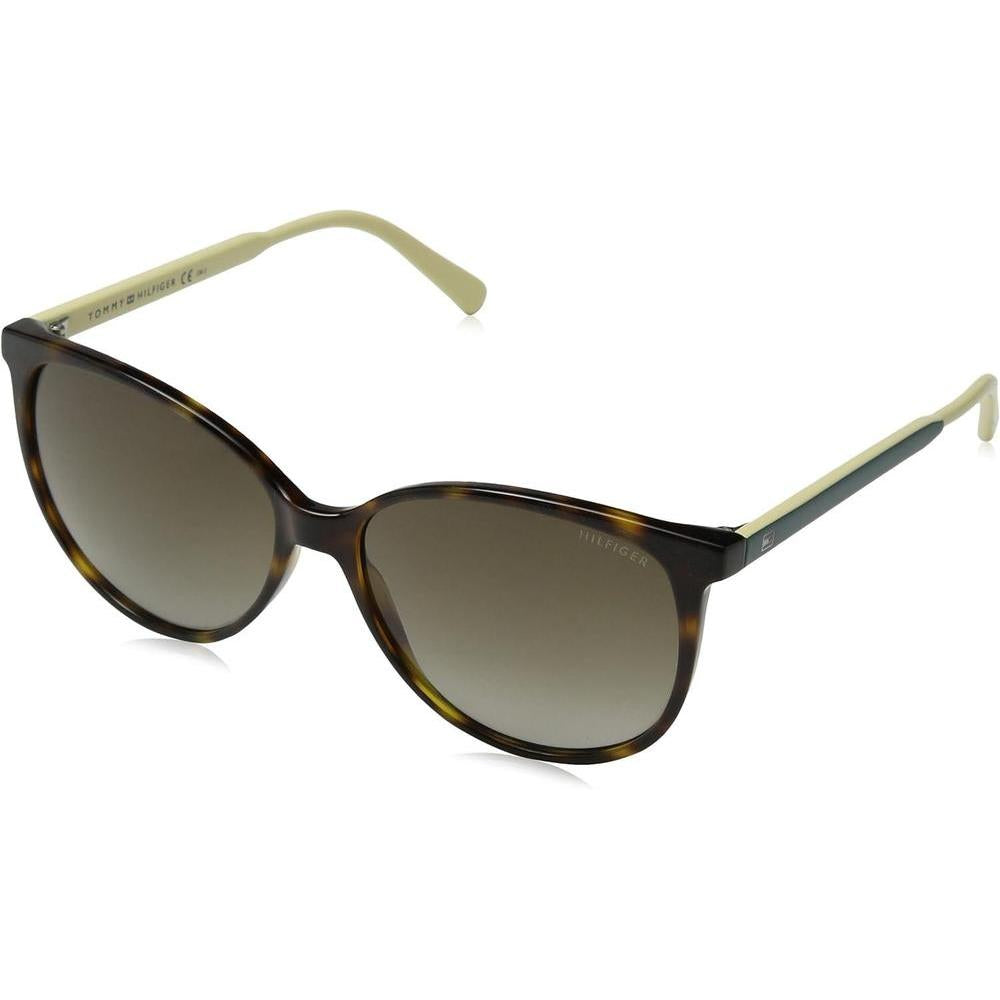 Tommy Hilfiger Plastic Oval Clip 50 0SX7 Light Havana 99 transparent lens