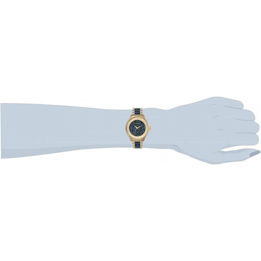 Invicta Reloj de dos tonos con pantalla analógica para mujer con movimiento de cuarzo y resistencia al agua