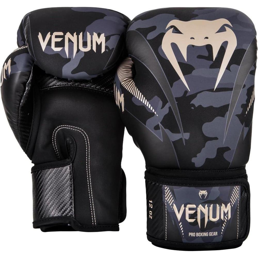 Guantes de boxeo Venum Impact con espuma de triple densidad y cierre de velcro para protección extra en entrenamientos