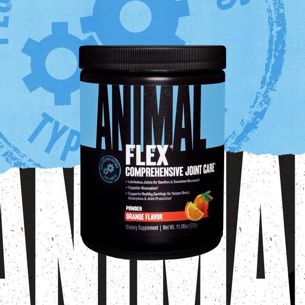 Animal Flex - Suplemento completo todo en uno, curcumina cúrcuma, colágeno, glucosamina, MSM, 30 cucharadas, polvo