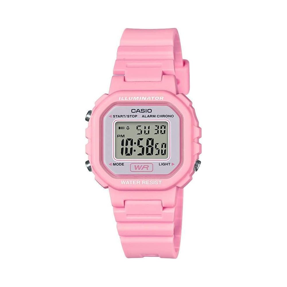 Casio LA20WH Series | Women's Digital Watch | Water Resistant | LED Light | Auto Calendar | Date Display | 1/100 SEC Stopwatch | Regular Time Keeping (HR, Min, SEC, PM, Date, Day) | 5 Yr Batt