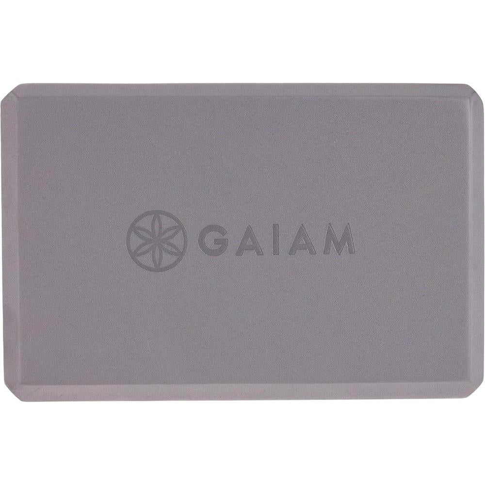 Gaiam Bloque de yoga – Espuma EVA sin látex – Superficie suave antideslizante con bordes biselados para yoga, pilates y meditación