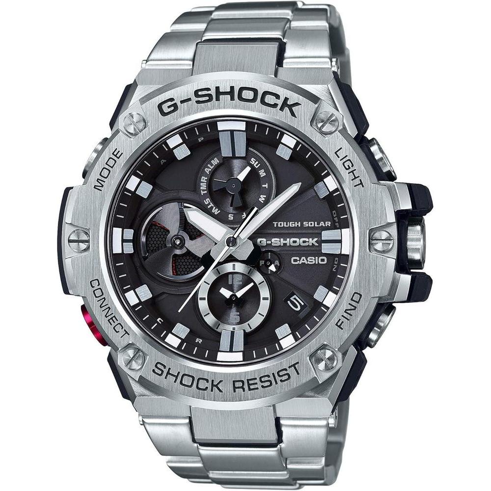 Casio Men's GST-B100D-1ACR G-Shock Analog Display Quartz Silver Watch