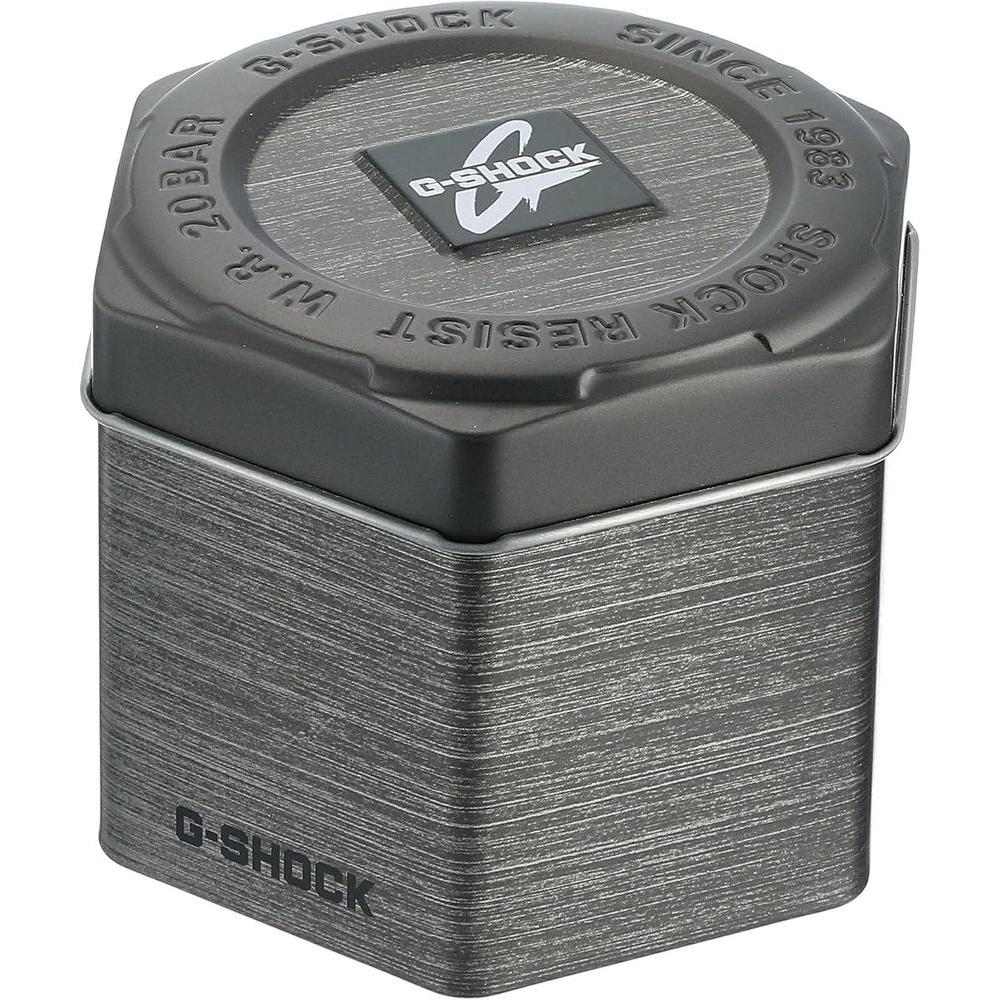 Casio GST-B100D-1ACR G-Shock Reloj de cuarzo plateado con pantalla analógica para hombre con Bluetooth y energía solar
