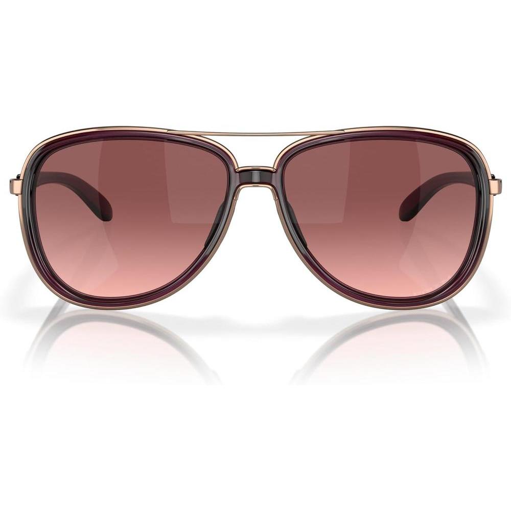 Gafas de sol Oakley para mujer modelo Oo4129 Split Time con lentes Plutonite que bloquean rayos UV y marco de metal O Matter