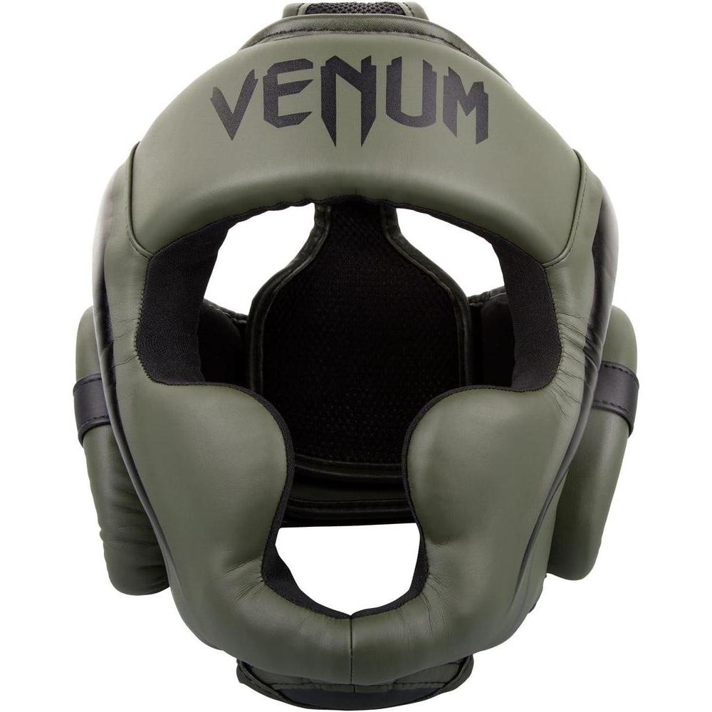 Casco protector Venum Elite: ligero y ajustable, perfecto para boxeo y MMA, con diseño ergonómico y malla ventilada