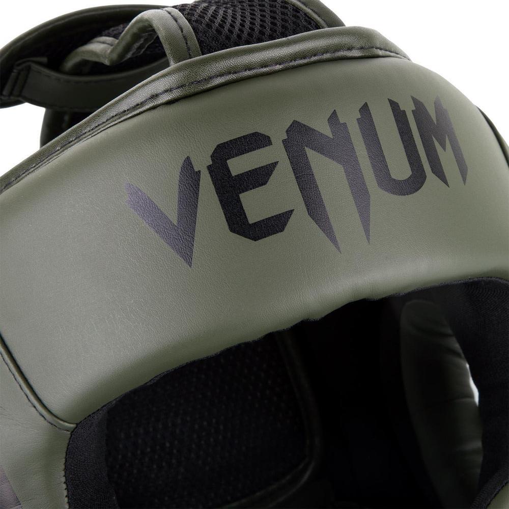 Casco protector Venum Elite: ligero y ajustable, perfecto para boxeo y MMA, con diseño ergonómico y malla ventilada
