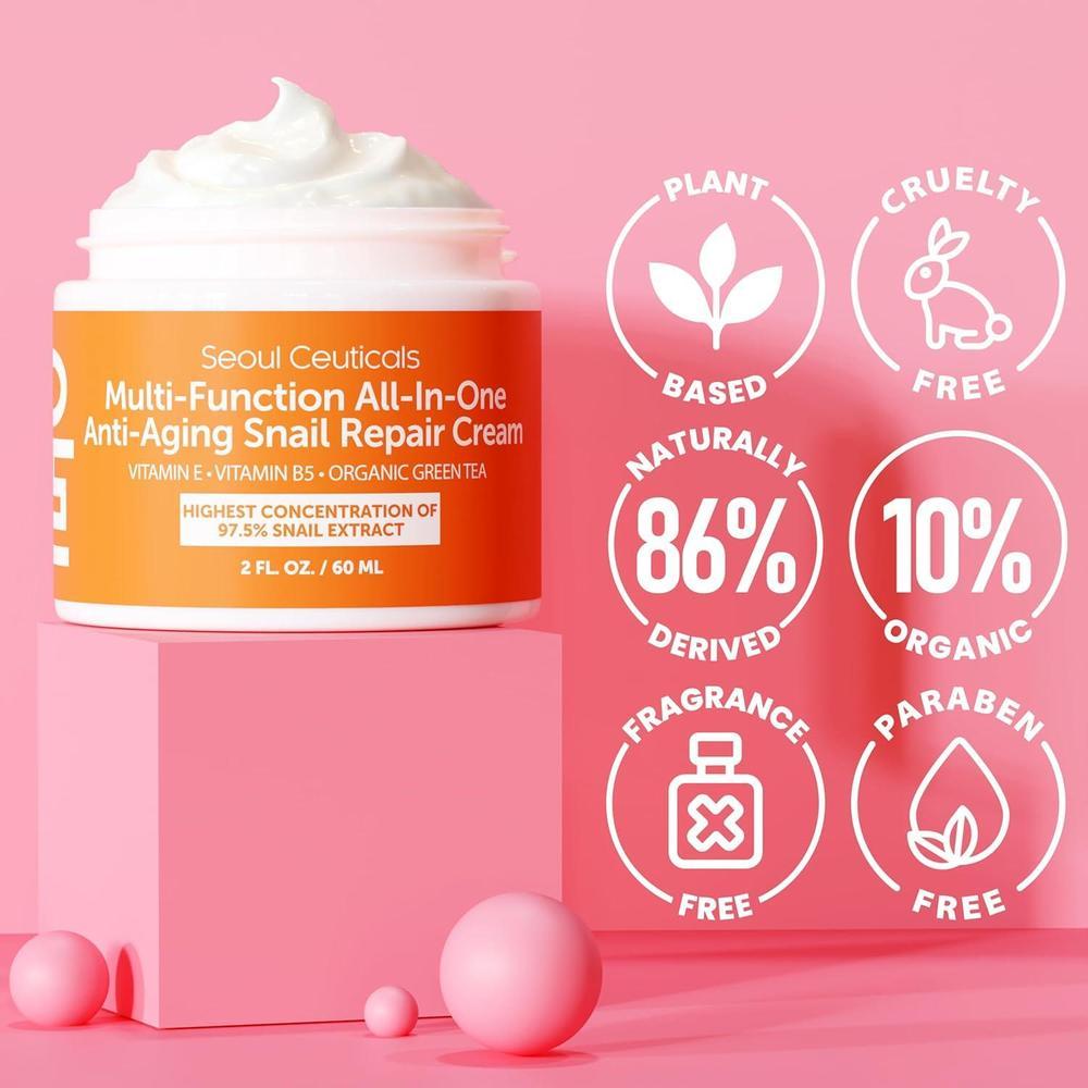 Seoulceuticals Crema Hidratante Con 97.5% Mucina De Caracol 60ml