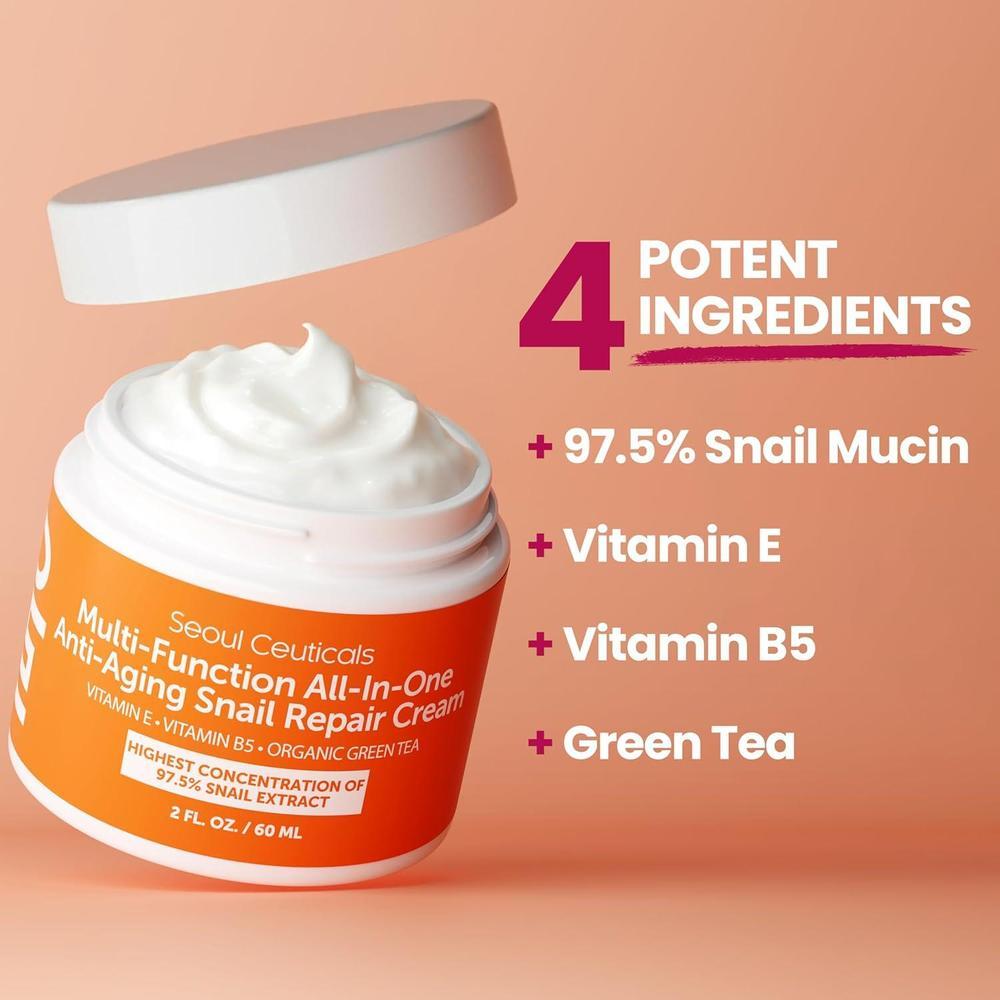 Seoulceuticals Crema Hidratante Con 97.5% Mucina De Caracol 60ml