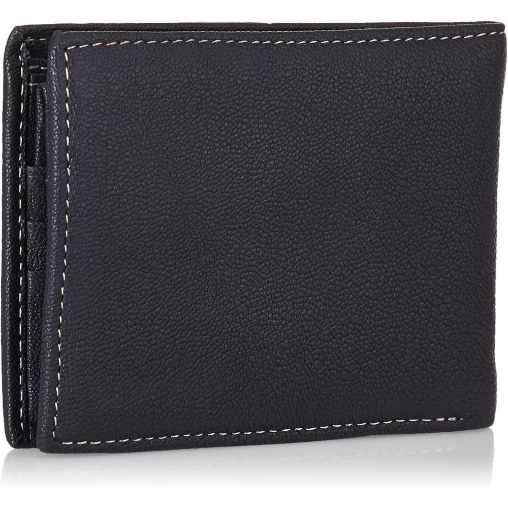 Timberland Cartera RFID de cuero genuino para hombre con soporte de identificación extraíble y ranuras para tarjetas