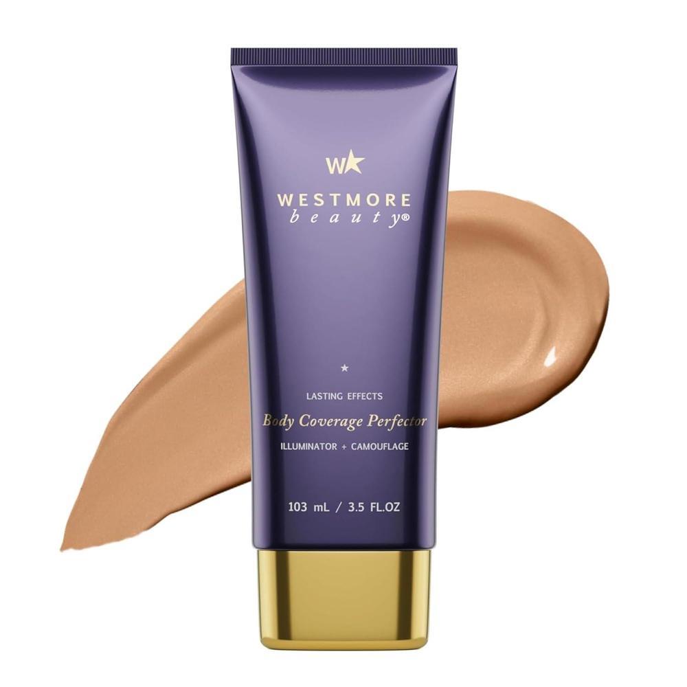 Westmore Beauty - Perfeccionador de cobertura corporal – Maquillaje impermeable para piernas y cuerpo/Bronceador para mujeres - El mejor maquillaje para cubrir tatuajes y corrector de tatuajes - 3.5