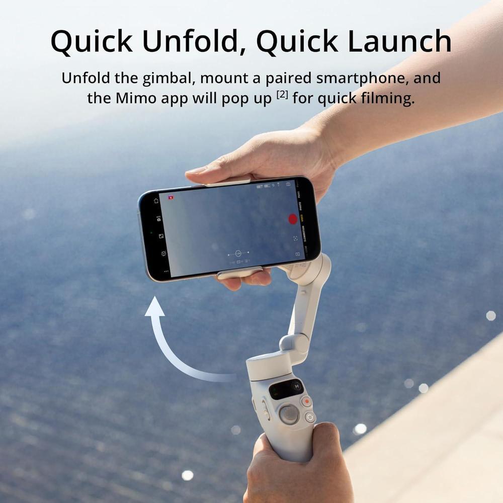 DJI Osmo Mobile 7 - Estabilizador de cardán para iPhone y Android con ActiveTrack 7.0 y trípode integrado