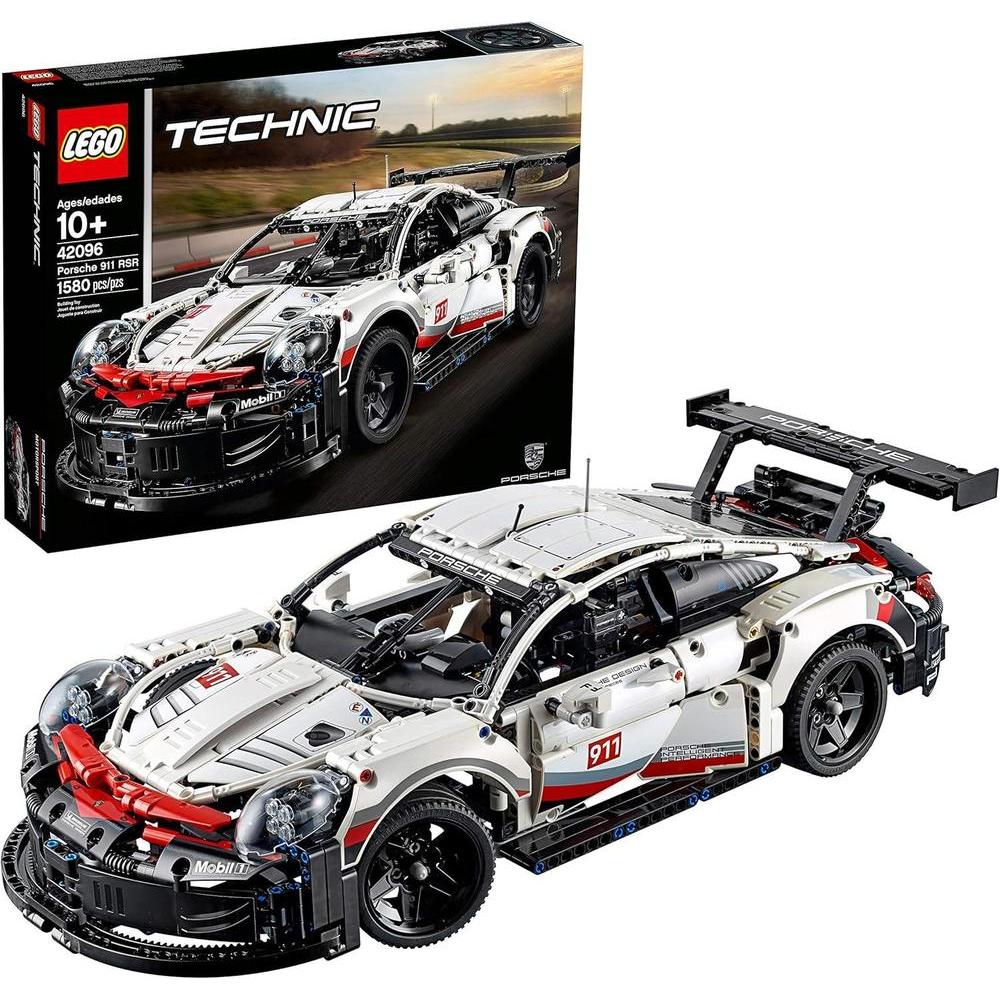 LEGO Technic Porsche 911 RSR Race Car Model Building Kit 42096, Advanced Replica, Exclusive Collectible Set, Gift for Kids, Boys & Girls